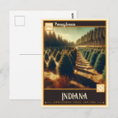 Indiana, Pennsylvania | Antiek Briefkaart (Voorkant / Achterkant)