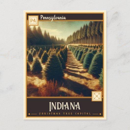 Indiana, Pennsylvania | Antiek Briefkaart (Voorkant)