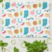 Indiana-pictogrammen Theedoek (Gevouwen)