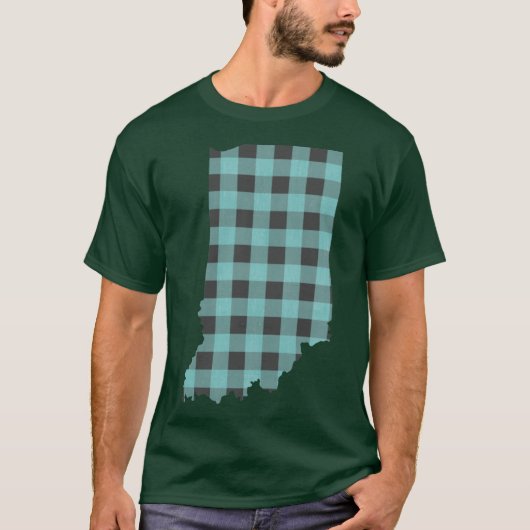 Indiana Plaid in Mint T-shirt (Voorkant)