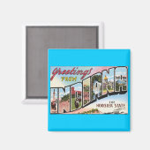 Indiana -  Postacard Design Magneet (Voorkant / Achterkant)