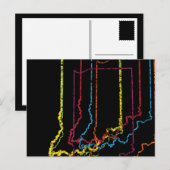 indiana pride blur briefkaart (Voorkant / Achterkant)