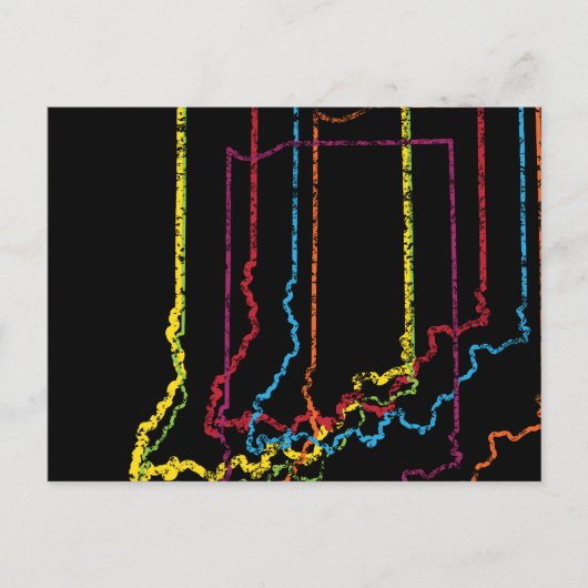 indiana pride blur briefkaart (Voorkant)