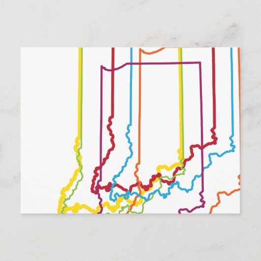 indiana pride blur briefkaart (Voorkant)