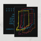 indiana pride blur kaart (Voorkant / Achterkant)