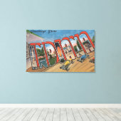 Indiana (Racecar) Grote Letter-scenesIndiana Canvas Afdruk (Insitu (Houten vloer))