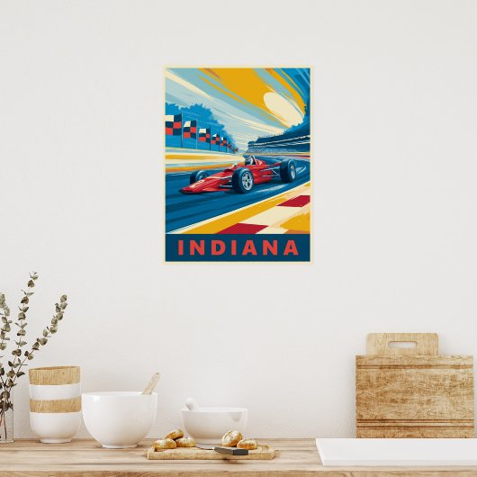 Indiana Racing Poster (Keuken)