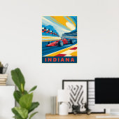  Indiana Racing Poster (Thuiskantoor)