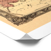 Indiana Railroad Map 1858 Poster (Hoek)