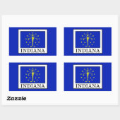 Indiana Rechthoekige Sticker (Vel)