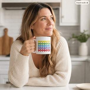 Indiana Regenboog Hartjes Staats trots Koffiemok