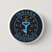 Indiana Resistance pin Ronde Button 5,7 Cm (Voorkant)