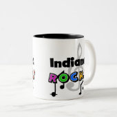 Indiana Rocks Tweekleurige Koffiemok (Voorkant rechts)
