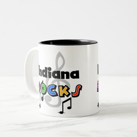 Indiana Rocks Tweekleurige Koffiemok (Voorkant links)