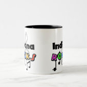 Indiana Rocks Tweekleurige Koffiemok (Center)