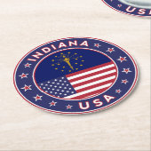 Indiana Ronde Kartonnen Onderzetter (Gebogen)