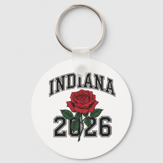 INDIANA roos 2026 Sleutelhanger (Voorkant)