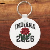 INDIANA roos 2026 Sleutelhanger (Voorkant)