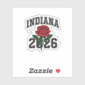 INDIANA rose 2026 Sticker (Vel)