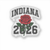 INDIANA rose 2026 Sticker (Voorkant)