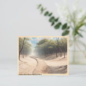 Indiana Sand Dunes National Park Vintage Reizen Briefkaart (Staand voorkant)