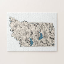 Indiana Shaped Hoosier  Afbeelding Map