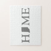 Indiana Shaped Letter Indianan Home Hoosier Legpuzzel (Verticaal)