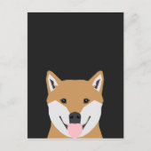Indiana - Shiba Inu Dog Illustratie voor Hondenlie Briefkaart (Voorkant)