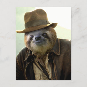 Indiana Sloth Briefkaart
