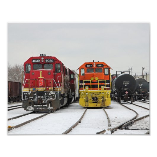 Indiana Southern Railroad Print Foto Afdruk (Voorkant)