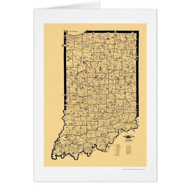 Indiana Spoorwegkaart 1897 (Voorkant)