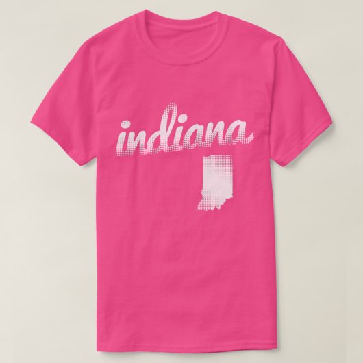 Indiana staat wit t-shirt (Design voorkant)