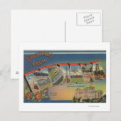 Indiana (staatskapitaal/bloem) briefkaart (Voorkant / Achterkant)