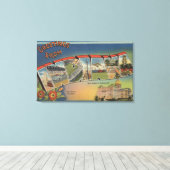 Indiana (staatskapitaal/bloem) canvas afdruk (Insitu (Houten vloer))