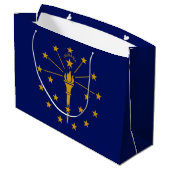 Indiana Staatsvlag Groot Cadeauzakje (Achterkant Gekanteld)