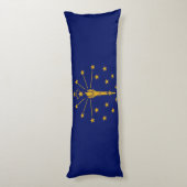Indiana Staatsvlag Lichaamskussen (Achterkant (Verticaal))