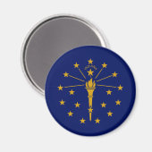 Indiana Staatsvlag Magneet (Voorkant / Achterkant)