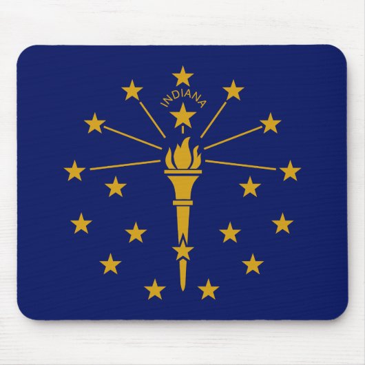 Indiana Staatsvlag Muismat (Voorkant)
