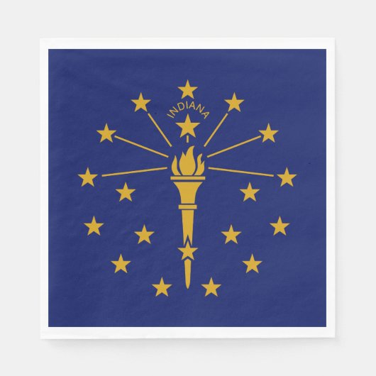 Indiana Staatsvlag Servet (Voorkant)