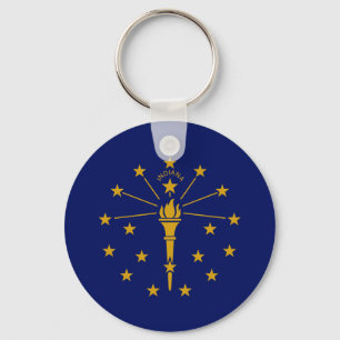 Indiana Staatsvlag Sleutelhanger