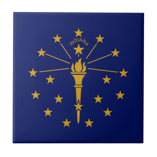 Indiana Staatsvlag Tegeltje (Voorkant)