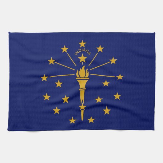Indiana Staatsvlag Theedoek (Horizontaal)