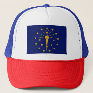Indiana Staatsvlag Trucker Pet