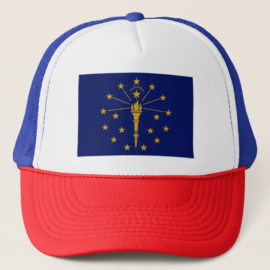 Indiana Staatsvlag Trucker Pet (Voorkant)