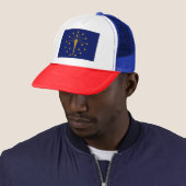 Indiana Staatsvlag Trucker Pet (In situ)