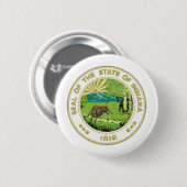 Indiana Staatszegel Ronde Button 5,7 Cm (Voorkant /achterkant)
