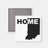 Indiana startpunt weg van State Fridge Magnet (Voorkant / Achterkant)