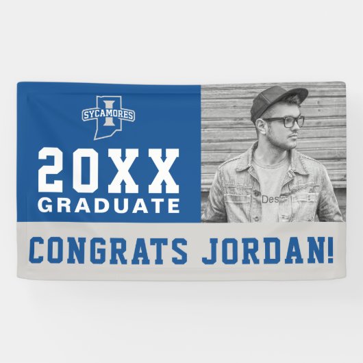 Indiana State Afstuderen Spandoek (Horizontaal)