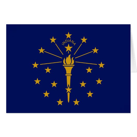 Indiana State Flag (Voorkant Horizontaal)
