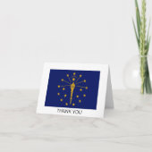 Indiana State Flag Bedankkaart (Voorkant)